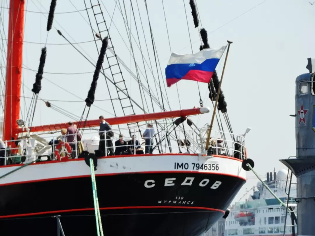 Барк «Седов» перед кругосветным походом