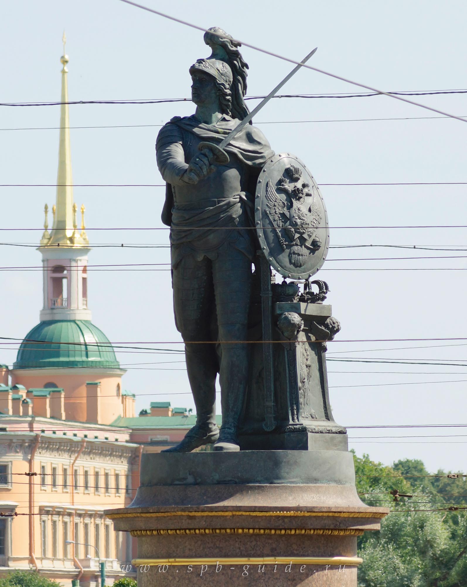 Памятник А.В. Суворову в образе бога Марса
