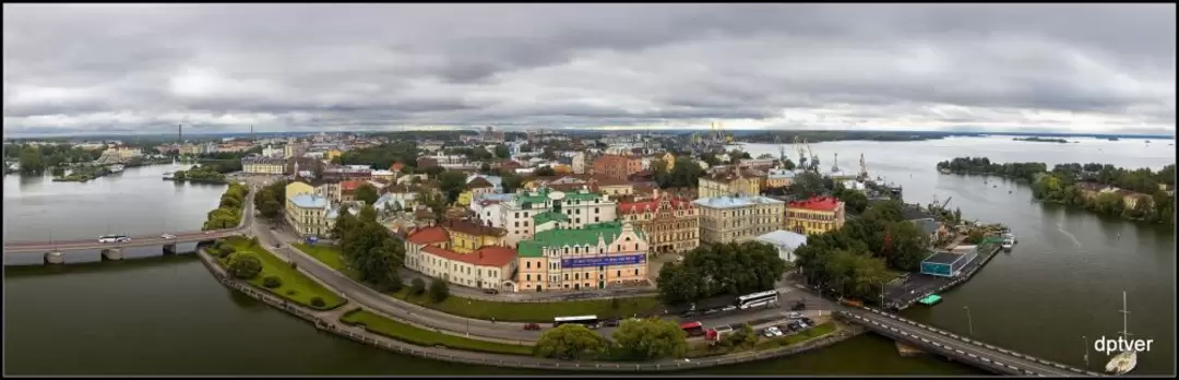 Панорама с башни замка Олафа