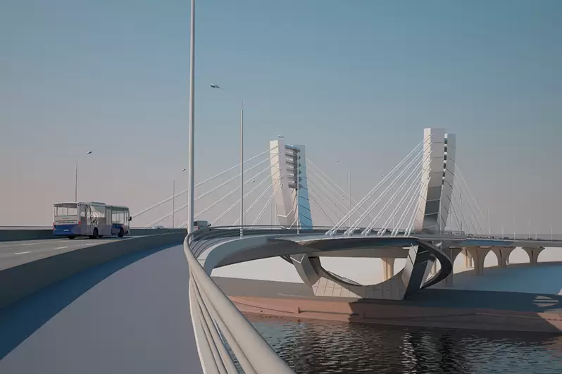 Мост Бетанкура (мост через остров Серный, проект)
