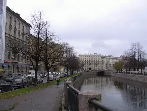 Река Карповка, вид с Каменноостровского проспекта