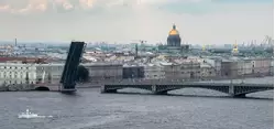 Вид на Неву, Троицкий мост и Исаакиевский собор из ресторана «Ла Вю» на крыше отеля «Санкт-Петербург» Вид на Неву, Троицкий мост и Исаакиевский собор из ресторана «Ла Вю» на крыше отеля «Санкт-Петербург»