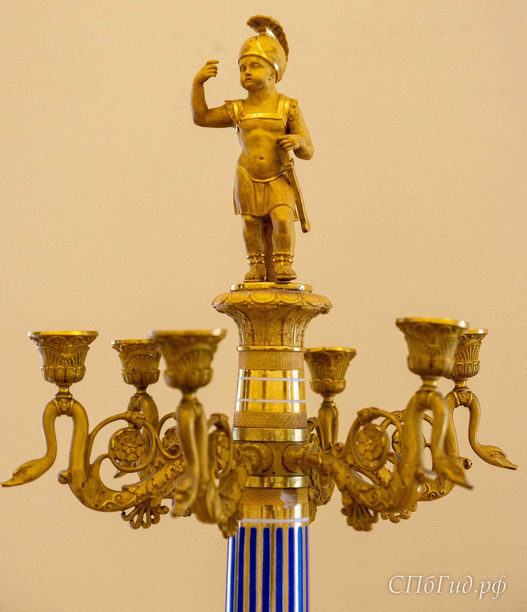 Канделябр «Министерского» сервиза, Императорский фарфоровый завод, 1827-1857