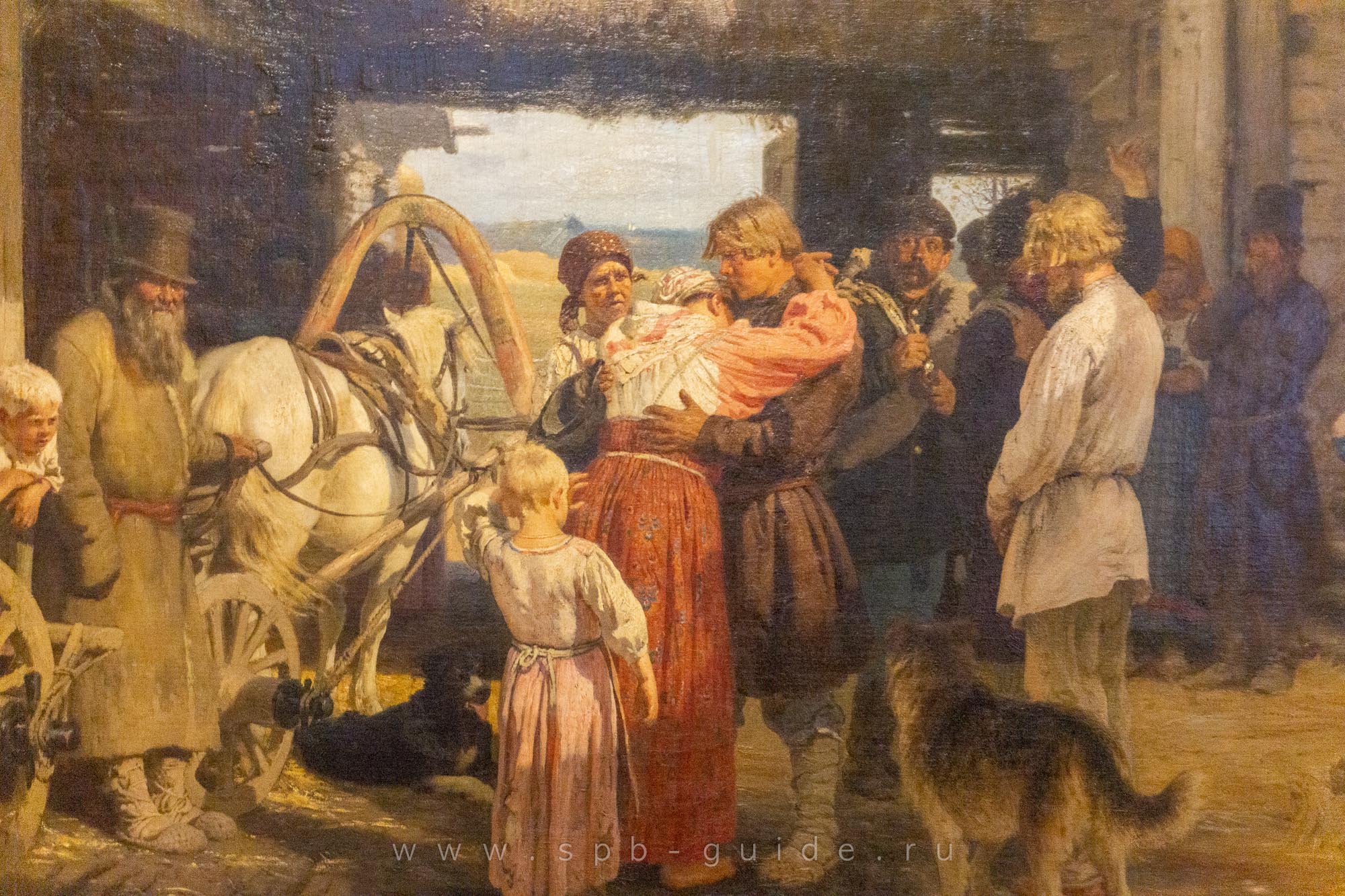 И. Е. Репин, Проводы новобранца