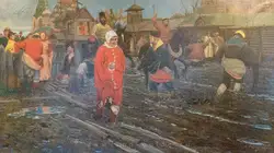 Картина «Московская улица XVII века в праздничный день», Андрей Рябушкин Картина «Московская улица XVII века в праздничный день», Андрей Рябушкин