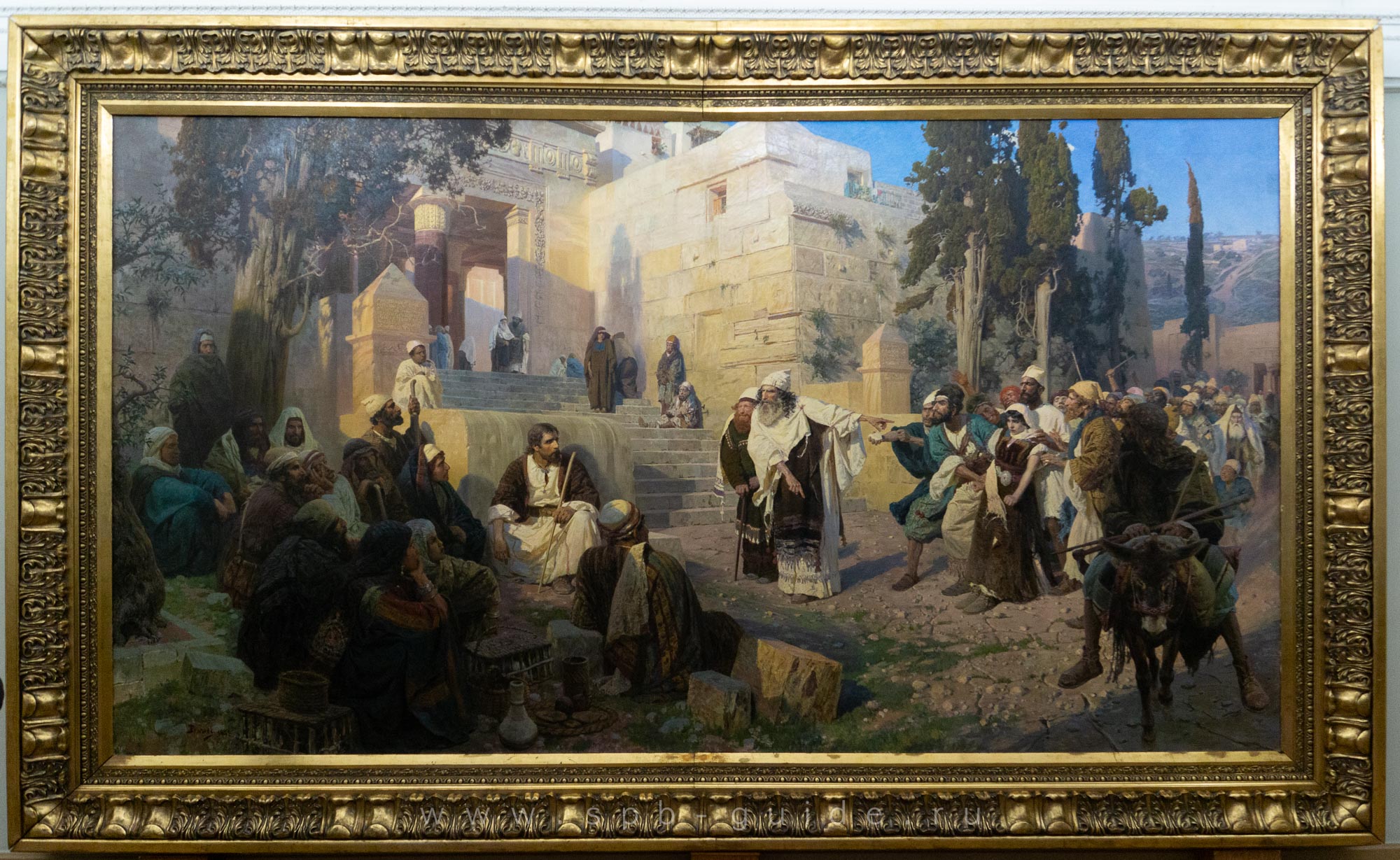 В. Д. Поленов, Христос и грешница («Кто из вас без греха»)