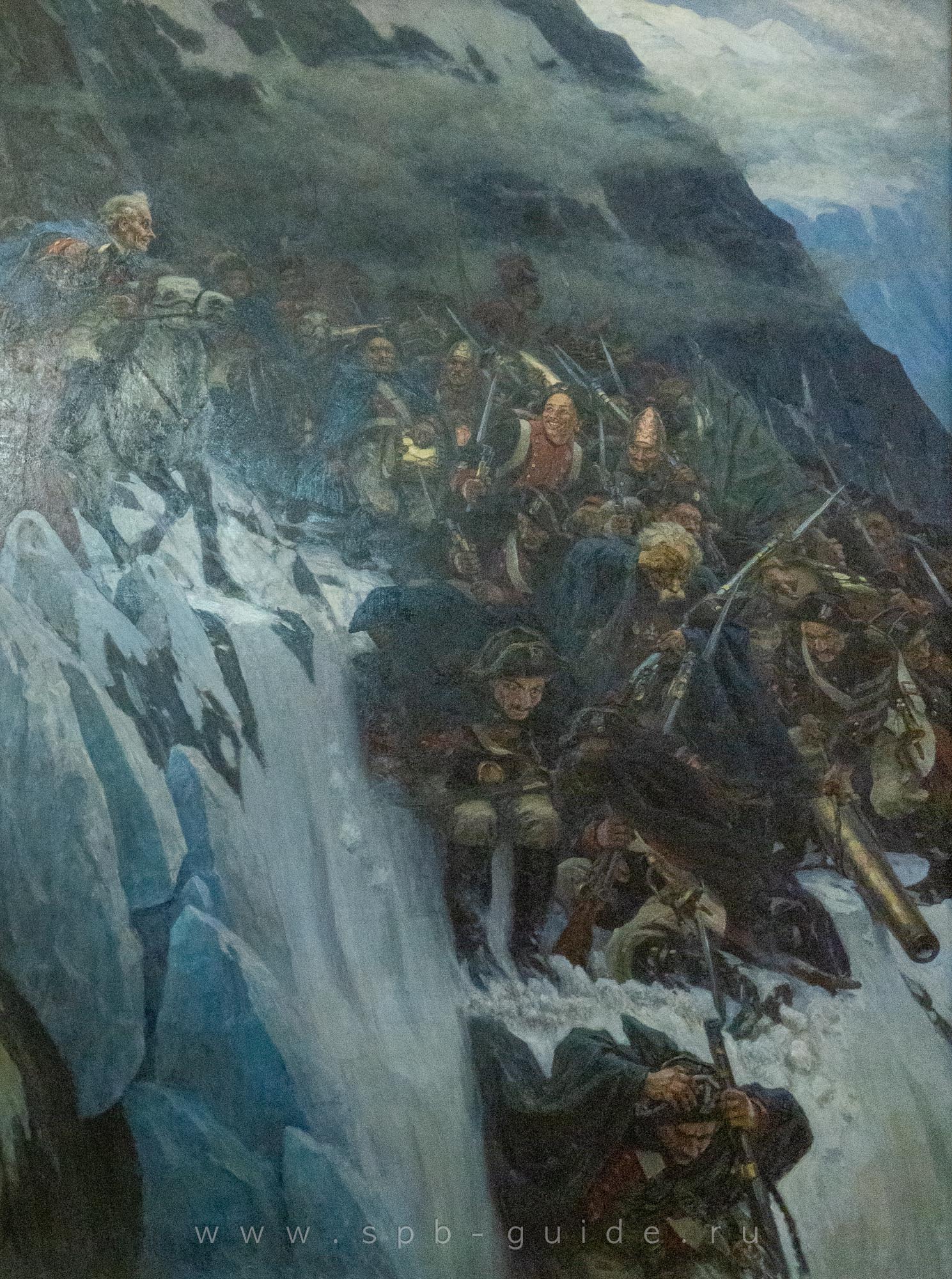 Василий Суриков, Переход Суворова через Альпы в 1799 году