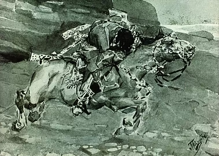 Врубель М.А. иллюстрация к поэме М.Ю. Лермонтова «Демон» в Русском музее