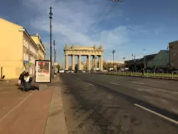 Московский проспект у Триумфальных ворот