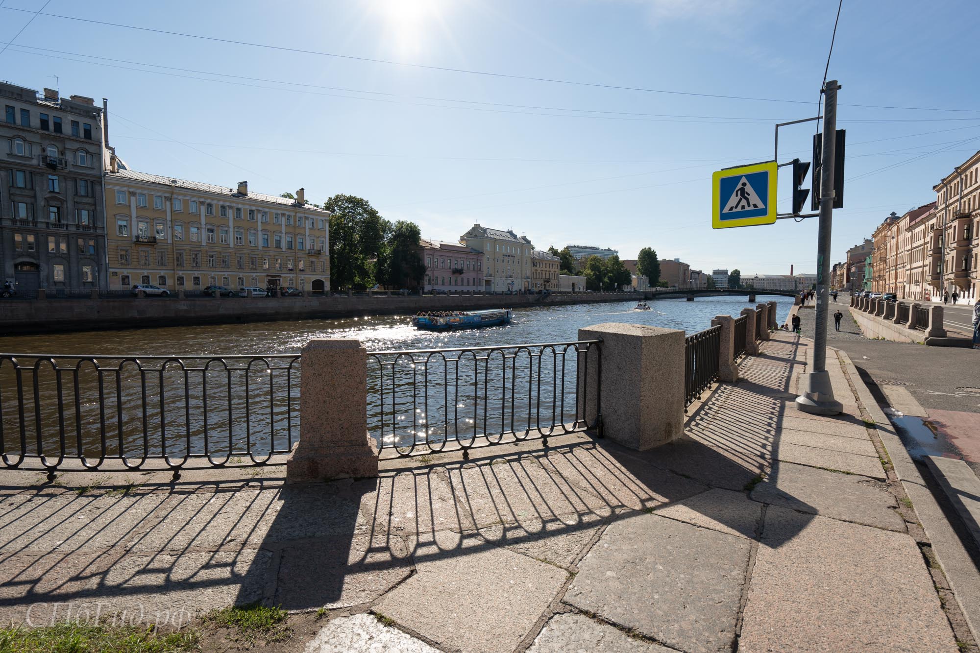 Река Фонтанка у Измайловского моста