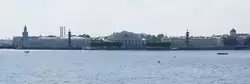 Вид на Стрелку Васильевского острова с Троицкого моста Вид на Стрелку Васильевского острова с Троицкого моста