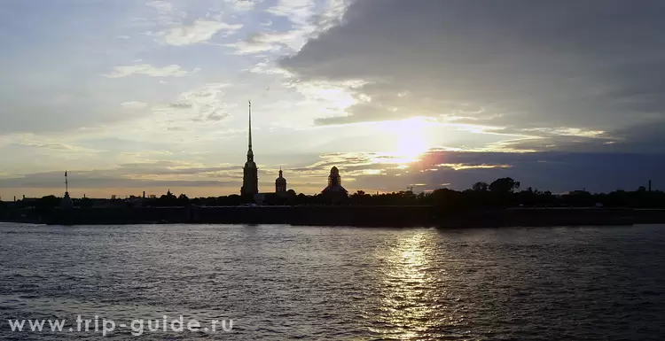 Петропавловская крепость, закат