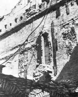 Екатерининский дворец. Картинный зал. Фото 1944 года