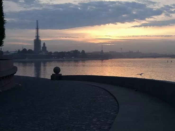 Петропавловская крепость со стрелки Васильевского острова